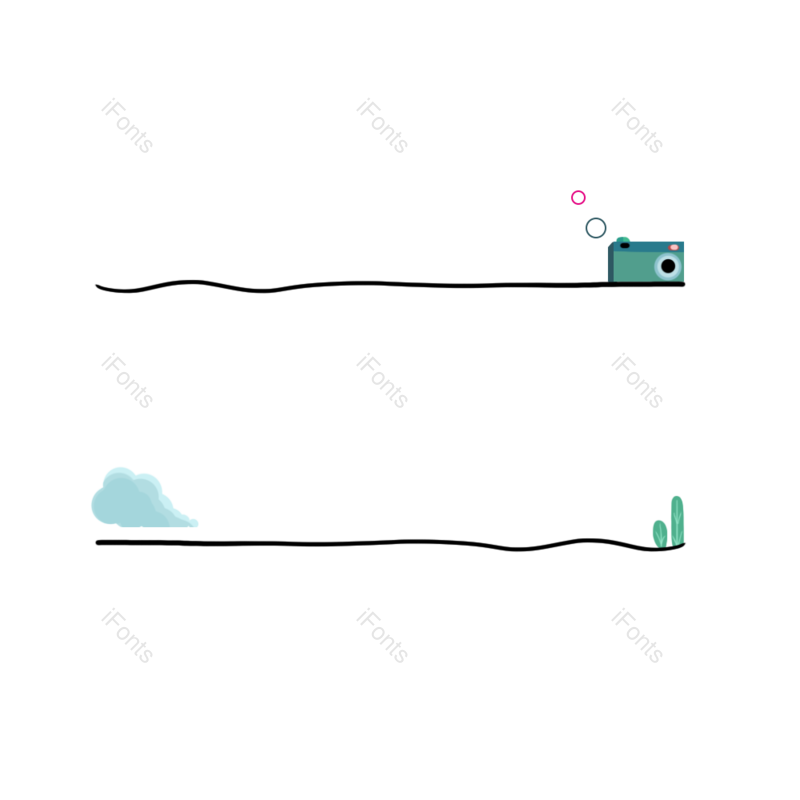 线条图片,卡通元素,素材PNG,简约免抠素材